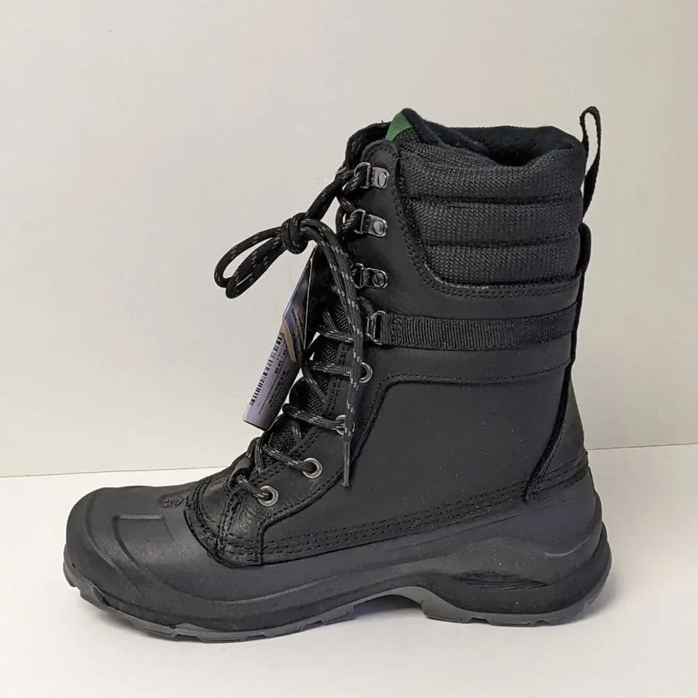 Kamik State Waterproof Winter Boots, Black Leather, Men's 9 M